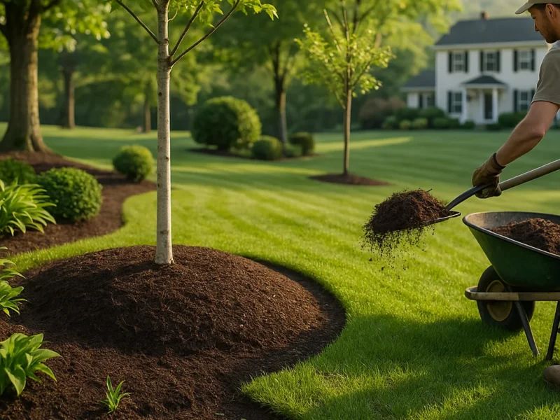 Benefits of Mulching for Clarks Summit Lawns